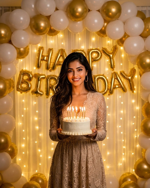 Golden Birthday Arch