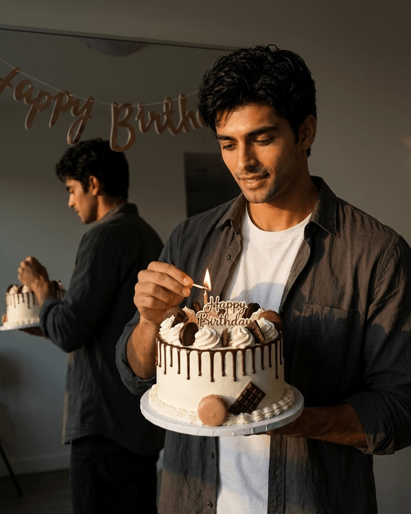 Mirror Candle Birthday